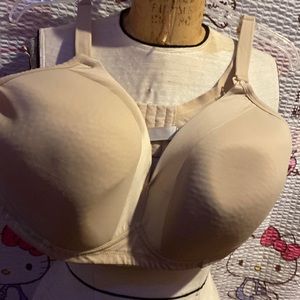 Motherhood Beige Maternity Bra With Adjustable Straps and Hook